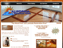 Tablet Screenshot of calihardwood.com